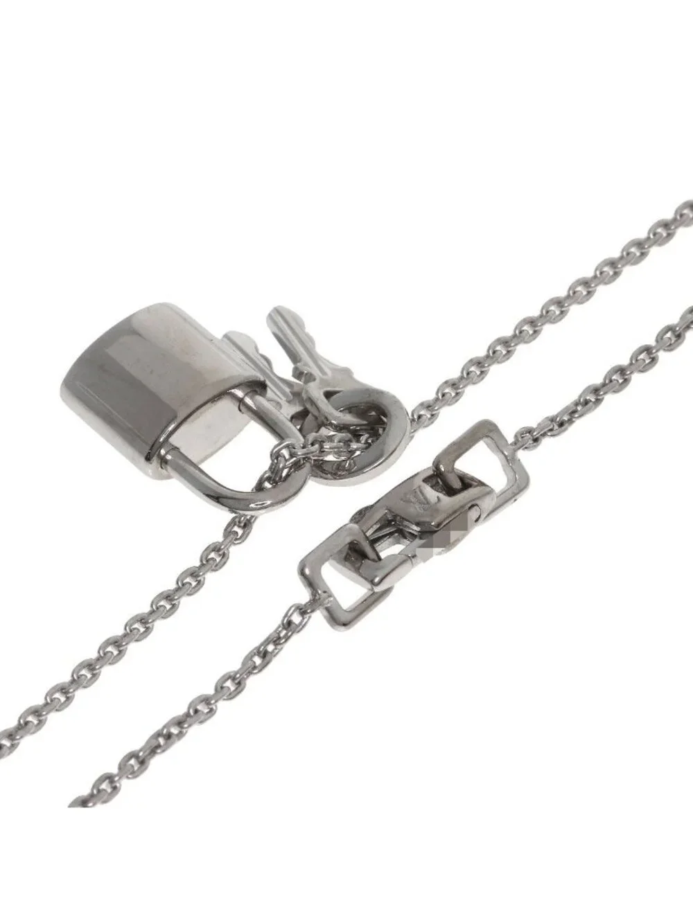 Louis Vuitton Lock It Necklace 18k White Gold